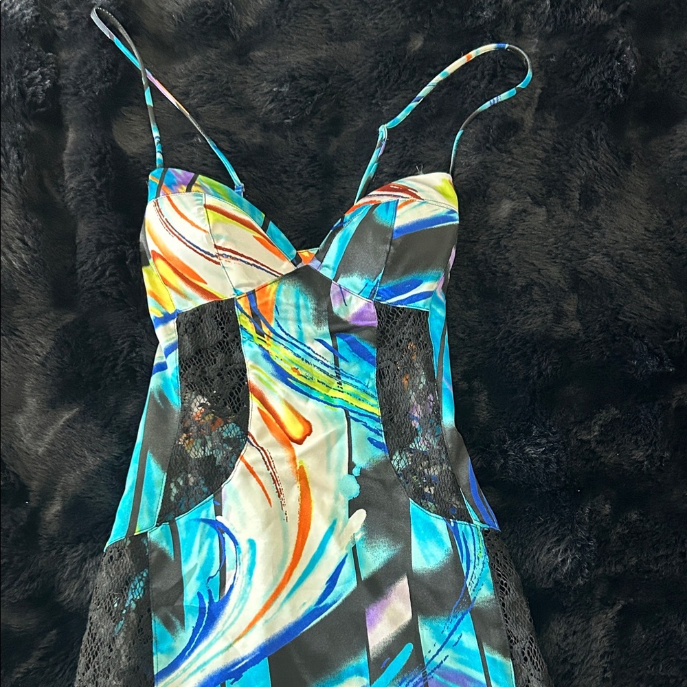 Multicolor Abstract Women's Dress. So sexy on!! Head turner!